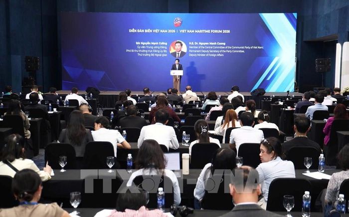 Ngày 2/10/2026, Học viện Ngoại giao (Bộ Ngoại giao) bế mạc Diễn đàn Biển Việt Nam 2026 với chủ đề “Hợp tác và hội nhập quốc tế trong xây dựng Việt Nam thành quốc gia biển mạnh”. Ảnh: TTXVN phát