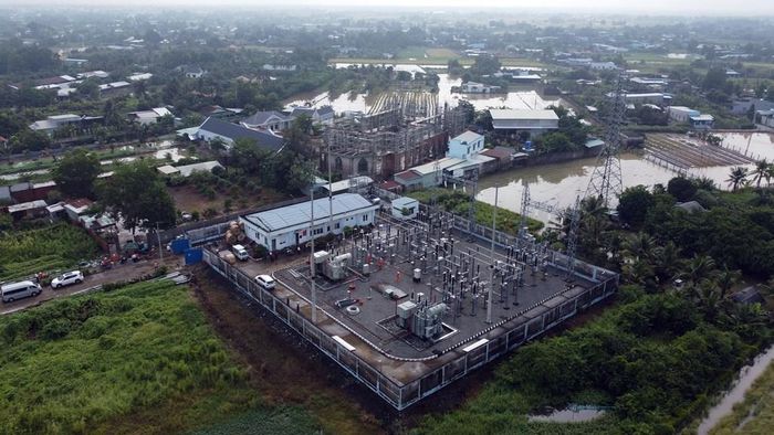 TBA 110kV Cần Giuộc (PC Long An). Ảnh: Huy Hùng - TTXVN