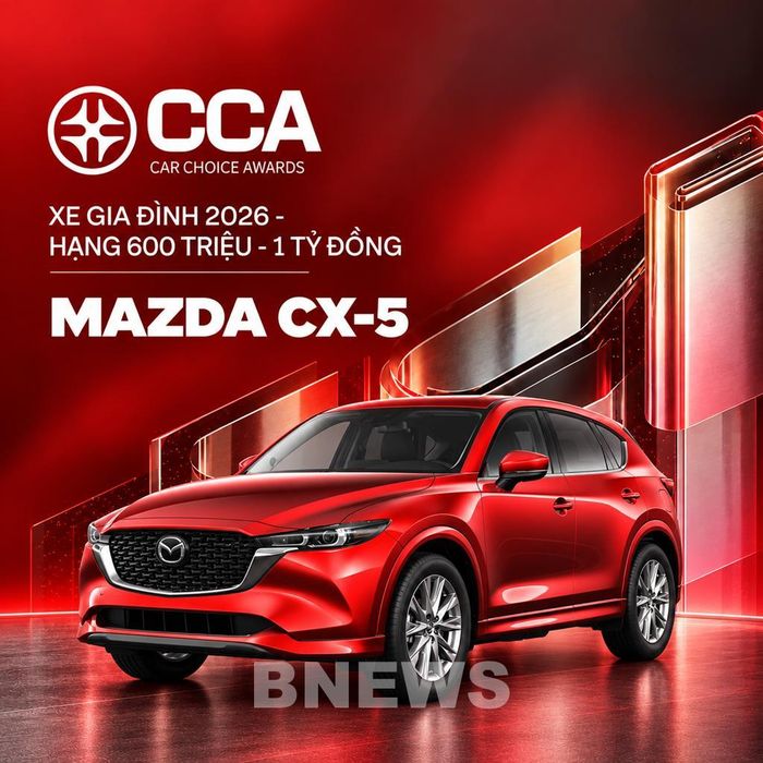 Mazda CX-5 giành giải thưởng ở nhóm 600 triệu - 1 tỷ đồng
