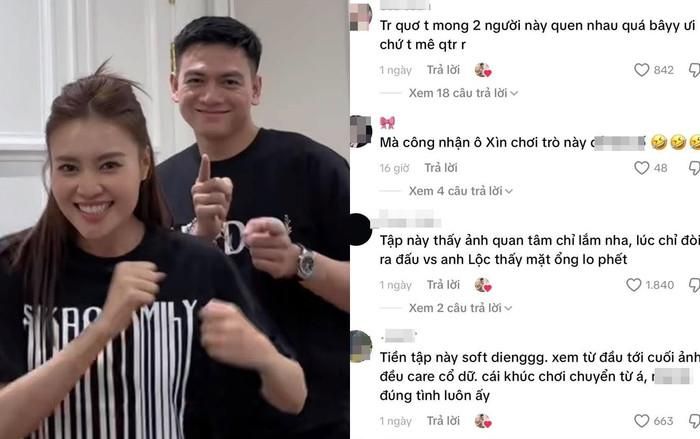 Nhiều khán giả thích thú trước tương tác công khai của Lê Xuân Tiền dành cho Ninh Dương Lan Ngọc.