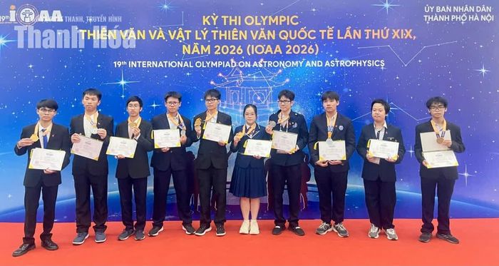 Đội tuyển Việt Nam đoạt 6 Huy chương Vàng, 4 Huy chương Bạc tại Kỳ thi Olympic Thiên văn và Vật lý thiên văn quốc tế lần thứ XIX, năm 2026.