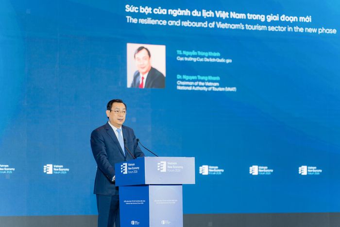 TS. Nguyễn Trùng Khánh, Cục trưởng Cục Du lịch Quốc gia, Bộ Văn hoá Thể thao và Du lịch phát biểu tại sự kiện. Ảnh: VnEconomy.