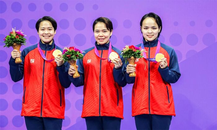  Đội kata đồng đội nữ tiếp tục là chủ lực của Thể thao Việt Nam tại đấu trường ASIAD. 