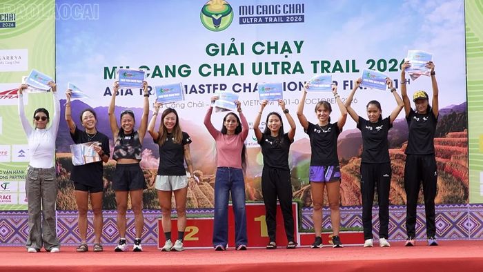 Các vận động viên nữ xuất sắc tại cự ly chung kết 75km Asia Trail Master 2026.