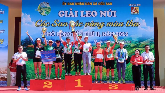 Ban tổ chức trao giải cho các vận động viên xuất sắc nội dung đồng đội nữ Chuyên nghiệp trên 41 tuổi.
