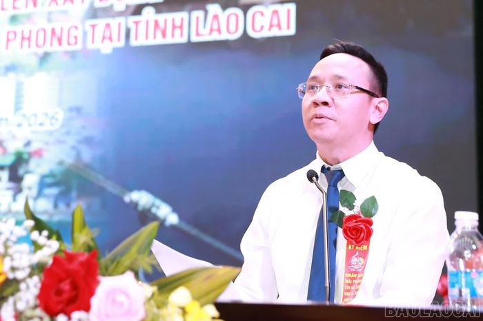 Đồng chí Đào Trọng Đức - Phó Chủ tịch UBND thành phố Hải Phòng phát biểu tại lễ kỷ niệm.