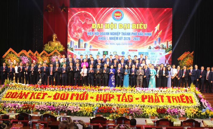 Ban chấp hành Hiệp hội doanh nghiệp TP Bắc Ninh, nhiệm kỳ 2026-2031 ra mắt đại hội.