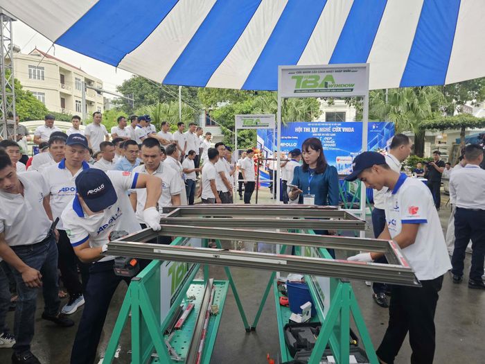 Hội thi tay nghề cửa VNDA góp phần chuẩn hóa các tiêu chuẩn kỹ thuật thi công lắp dựng.