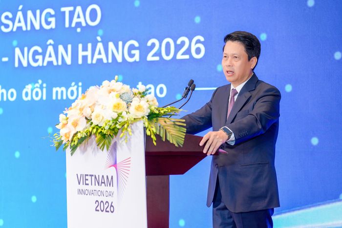 Phó Thống đốc Ngân hàng Nhà nước Việt Nam Phạm Tiến Dũng phát biểu khai mạc Diễn đàn