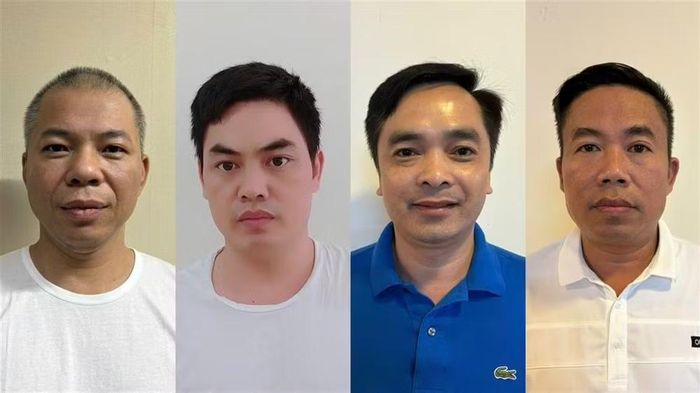  Các bị can: Lê Văn Quân, Cao Quang Trung, Đỗ Quang Sơn và Bùi Đình Hiền. 