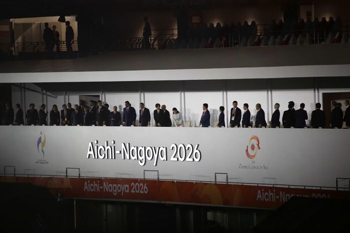 Lễ bế mạc ASIAD 20 có sự hiện diện của Thái tử Akishino và Công nương Kiko và các quan chức của Hội đồng Olympic thế giới, châu Á và các quan chức của Nhật Bản. Ảnh: Tam Ninh.