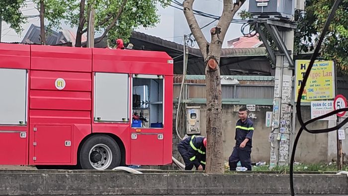 Hiện trường vụ cháy.
