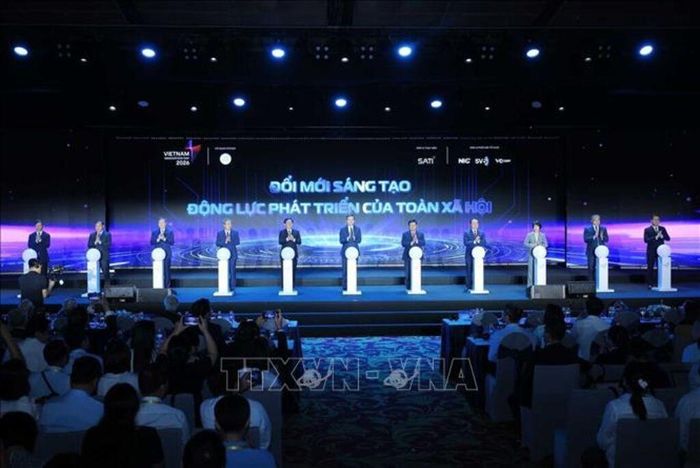 Ngày hội Đổi mới sáng tạo quốc gia năm 2026, nơi kết nối doanh nghiệp, cơ quan quản lý, viện nghiên cứu và trường đại học, thúc đẩy khoa học công nghệ và đổi mới sáng tạo - Ảnh: Hoàng Hiếu - TTXVN