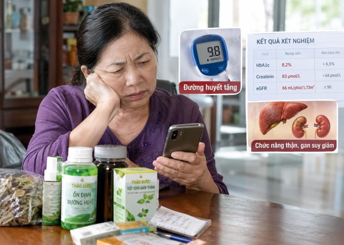 Sợ thuốc Tây dùng lâu ảnh hưởng gan, thận, người phụ nữ bỏ điều trị tiểu đường để mua sản phẩm trên mạng. (Ảnh minh hoạ)