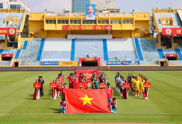 Quang cảnh Ngày hội bóng đá “70 năm - Một biểu tượng, một niềm tự hào”. Ảnh: Phạm Thư