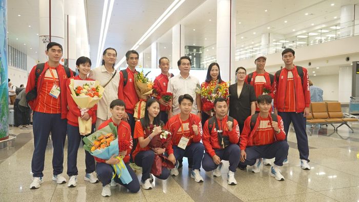 Các vận động viên của thể thao Hà Nội. Ảnh: Phạm Dương
