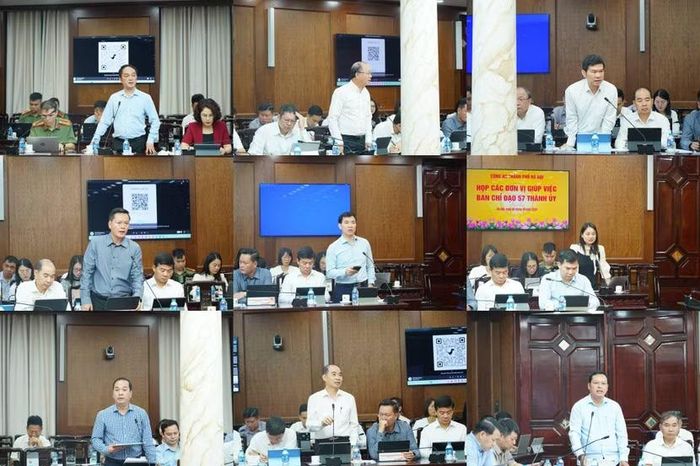 Đại diện các sở, ngành và đơn vị liên quan trao đổi về cơ chế phối hợp, chế độ báo cáo và phương thức triển khai nhiệm vụ.