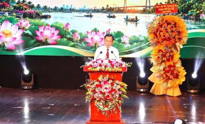 Phó Chủ tịch Hội Người cao tuổi Việt Nam Nguyễn Lam phát biểu