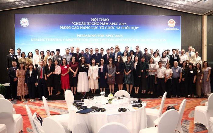 Các đại biểu tham dự hội thảo “Chuẩn bị cho Năm APEC 2027: Nâng cao năng lực tổ chức và phối hợp”. Ảnh: BTC