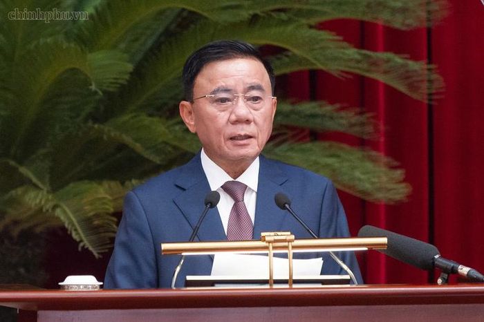 Thường trực Ban Bí thư Trần Cẩm Tú phát biểu tại Hội nghị - Ảnh: chinhphu.vn/Nhật Bắc