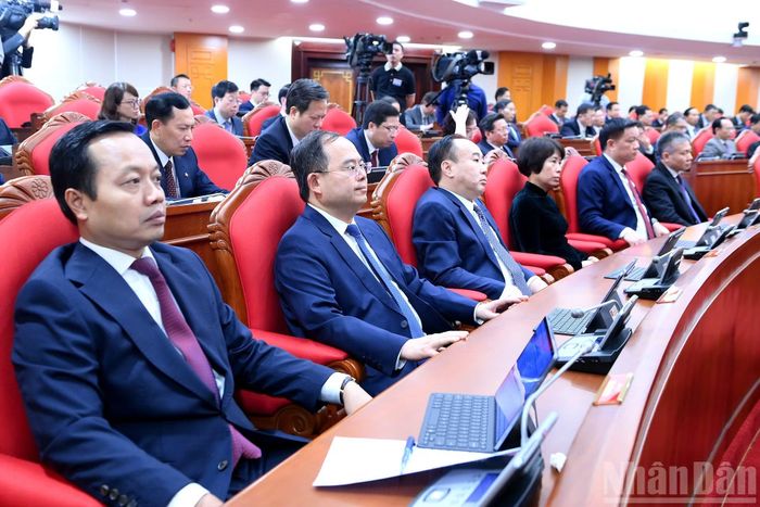 Các đại biểu dự phiên khai mạc hội nghị.