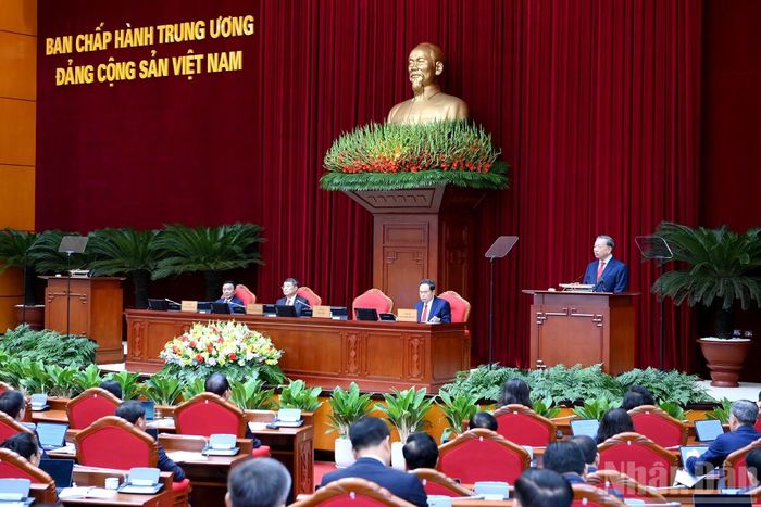 Tổng Bí thư, Chủ tịch nước Tô Lâm phát biểu khai mạc hội nghị.
