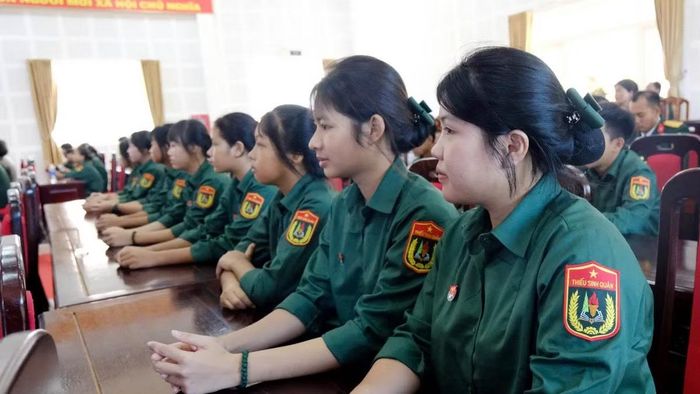 Học sinh khối 10 phân hiệu 1 Trường Thiếu sinh quân miền nam tại Lâm Đồng. (Ảnh: CTV)