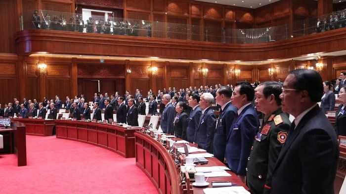 Các đại biểu tại phiên họp sáng 5/10. (Ảnh: DUY TOÀN)