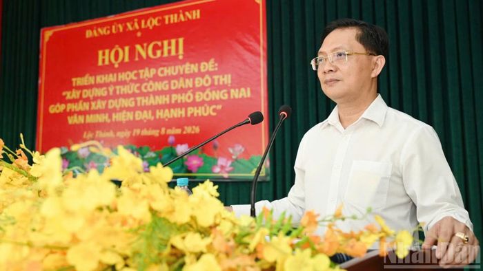 Đồng chí Hà Anh Dũng, Ủy viên Ban Thường vụ Thành ủy, Phó Chủ tịch Thường trực Ủy ban Mặt trận Tổ quốc Việt Nam thành phố Đồng Nai.