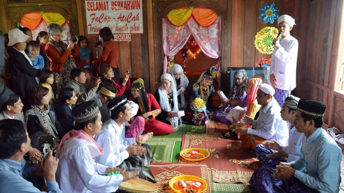 Giới thiệu văn hóa Chăm Islam tỉnh An Giang tại Làng Văn hóa-Du lịch các dân tộc Việt Nam. (Ảnh: BTC)