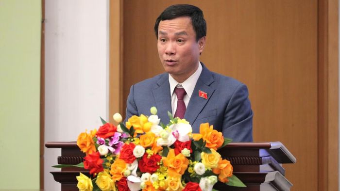 Phó Chủ nhiệm Ủy ban Văn hóa và Xã hội Triệu Thế Hùng phát biểu. (Ảnh: CTV)