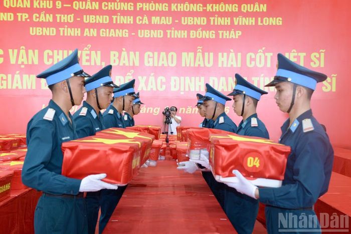 Hơn 15.000 mẫu hài cốt liệt sĩ trước khi bàn giao cho các đơn vị giám định ADN.