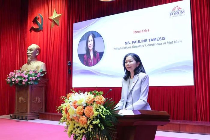 Bà Pauline Tamesis, điều phối viên thường trú Liên Hợp Quốc tại Việt Nam.