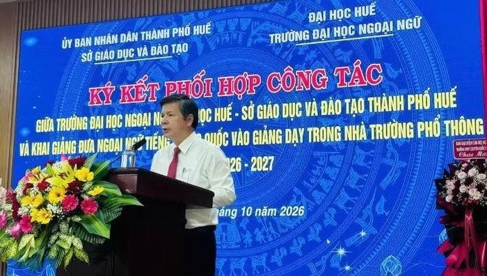 ông Nguyễn Tân, Giám đốc Sở GD&ĐT TP Huế cho biết việc dạy học tiếng Trung Quốc là bước đi quan trọng nhằm đa dạng hóa lựa chọn ngoại ngữ cho học sinh.