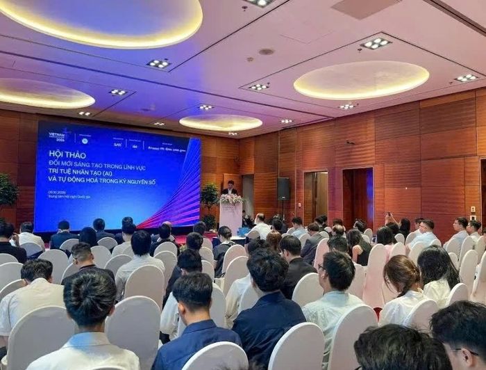 Các đại biểu tham dự Hội thảo “Đổi mới sáng tạo trong lĩnh vực trí tuệ nhân tạo (AI) và tự động hóa trong kỷ nguyên số”. (Nguồn: BTC)