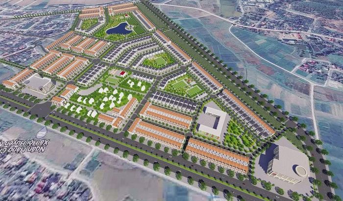 Phối cảnh tổng thể dự án Khu đô thị và Thương mại dịch vụ vùng Cồn Bàu