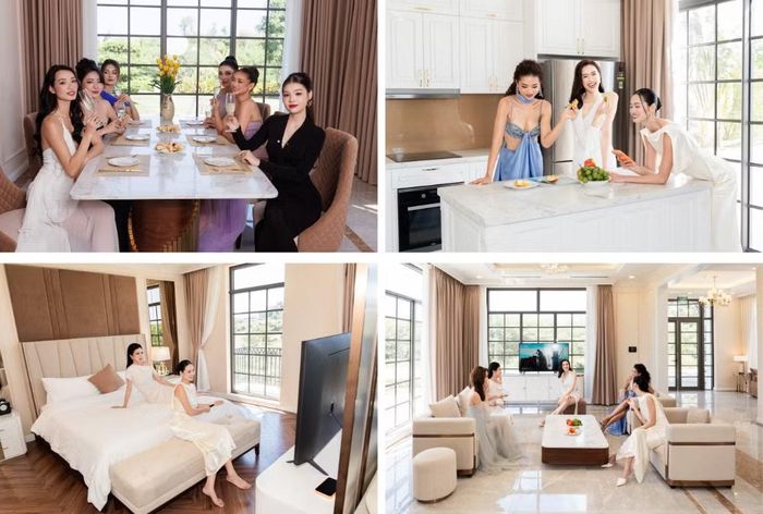 Khoảnh khắc thư thái, gắn kết của các thí sinh Miss Universe Vietnam 2026 tại Ruby Tree Golf Villas.