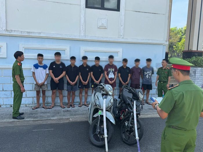 Các đối tượng thực hiện hành vi cướp tài sản. (Ảnh: CA)