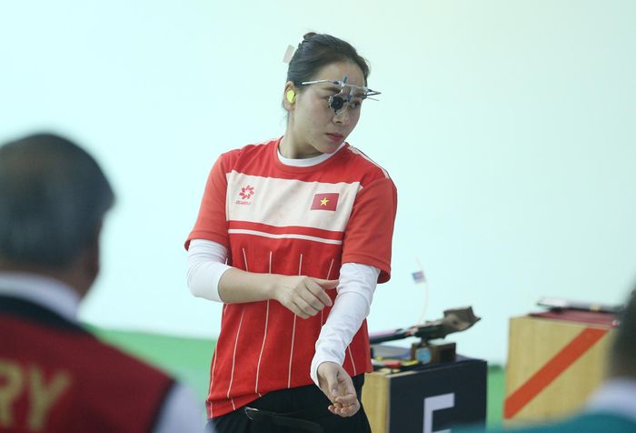 Thu Vinh không đạt điểm rơi tốt nhất. 