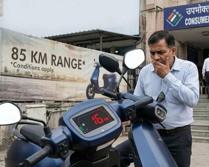 Mẫu xe máy điện công bố tầm hoạt động 85km nhưng thực tế chỉ chạy 16km.