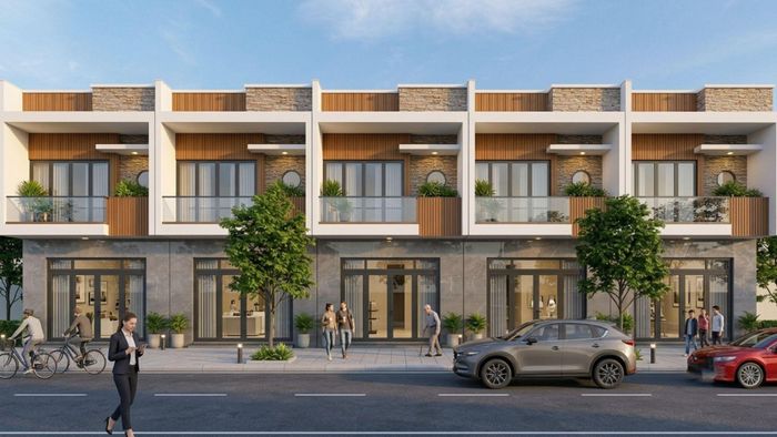 Phối cảnh 3D dãy nhà ở chuyên gia tại dự án Khu đô thị Bắc Sài Gòn. Ảnh: Phương Trường An Group