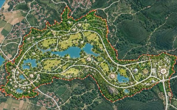 Phối cảnh dự án. Ảnh: UBND xã Ba Vì.