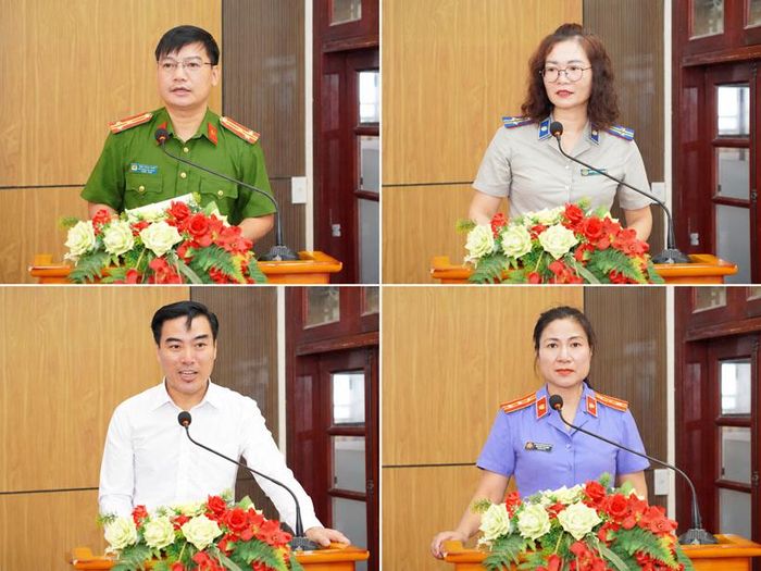  Các sở, ngành và đơn vị hai cấp tham gia thảo luận.