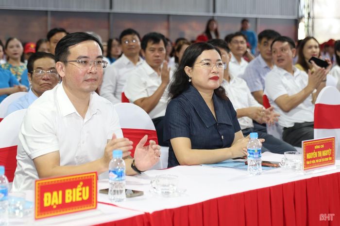 Phó Chủ tịch UBND tỉnh Nguyễn Thị Nguyệt tham dự lễ khai mạc.