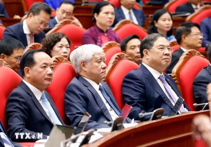 Các đại biểu dự khai mạc Hội nghị lần thứ tư Ban Chấp hành Trung ương Đảng khóa XIV. (Ảnh: Thống Nhất/TTXVN)