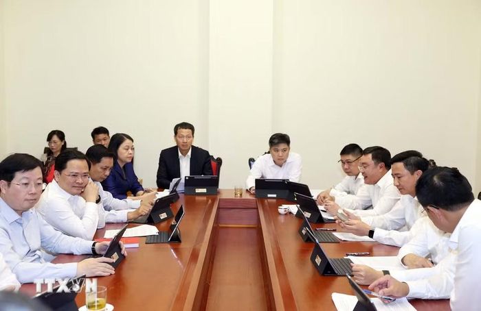 Các đại biểu thảo luận tại tổ. (Ảnh: Thống Nhất/TTXVN)