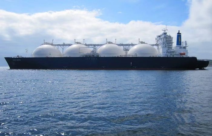 Một tàu chở khí tự nhiên hóa lỏng (LNG). Ảnh minh họa: TASS