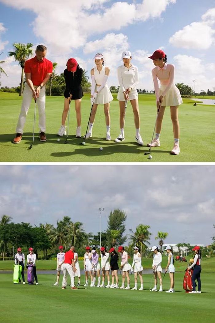 Dàn người đẹp được trải nghiệm môn thể thao golf tại sân gôn Ruby Tree Golf Resort