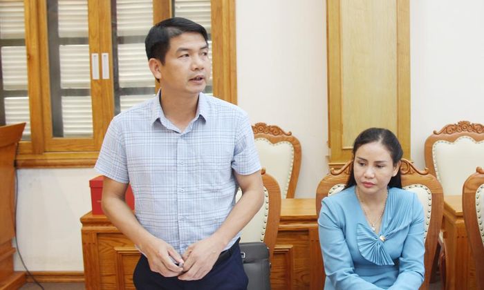 Đại diện lãnh đạo Sở Tài chính báo cáo kết quả các công việc đã triển khai.