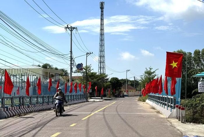 Hạ tầng đô thị ở phường An Nhơn Bắc được đầu tư khang trang. Ảnh: N.H